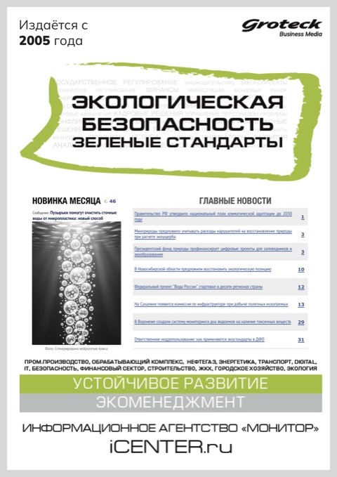 ЭКОЛОГИЧЕСКАЯ БЕЗОПАСНОСТЬ. ЗЕЛЕНЫЕ СТАНДАРТЫ